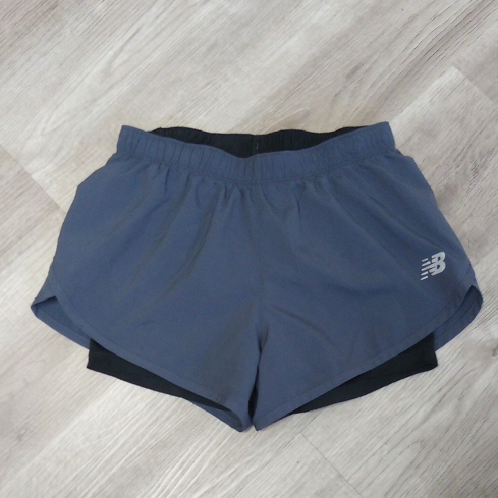 New Balance Blue and Black Athletic Shorts